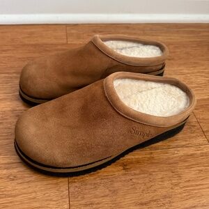 Simple Suede Sheepskin Style Clog